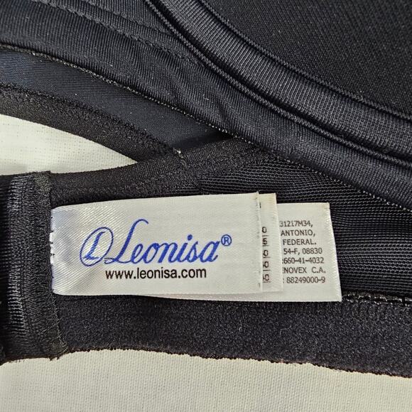 Leonisa Black Underwire Support Bra Size 40 - Picture 11 of 12